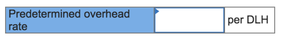 Predetermined overhead rate per DLH