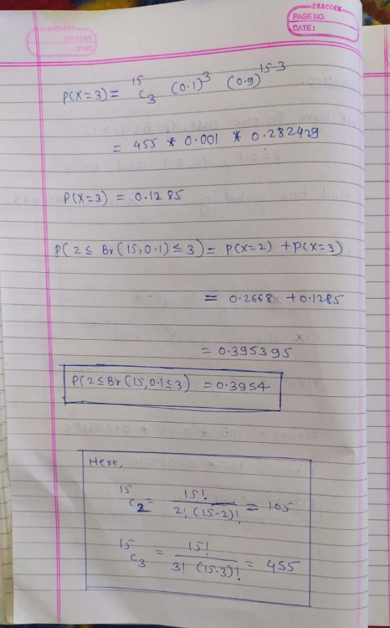 -PRACOCK PAGE NO DATE: TA0 3Co.1)3 Co.g pCK=3) 4SS 0.00 * 0.28242g 1 PCX-3 = 0.12 85 PC 2s Br CIS,0 1)3)PCX 2) +pcx=3) O.2668