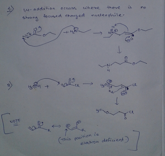 is no 14- addition occuss where there strong focused charged nucleophile. the Z - I 2) H&H + ice > Heroes they Į haya NOTE (T