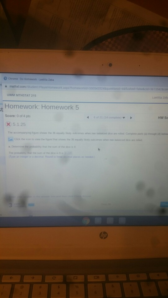 Chrome Do Homework - Laetitia Zebo mathx.com/Student Player Homework homeword=550545question d ushed-falecid-5615542 UWM MTHS
