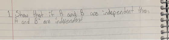 and B are independen A and B are induend
