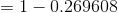 = 1 - 0.269608