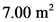 7.00 m²
