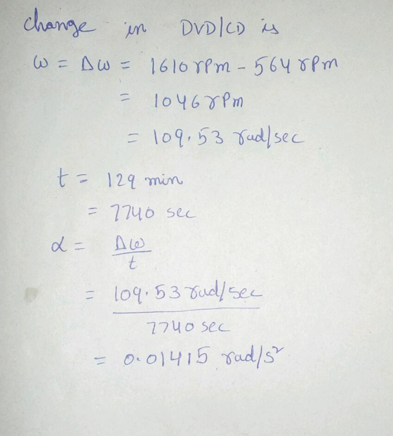 chan en DVDICD lo46 Pm 129 min = 7740 sec 774o Sec