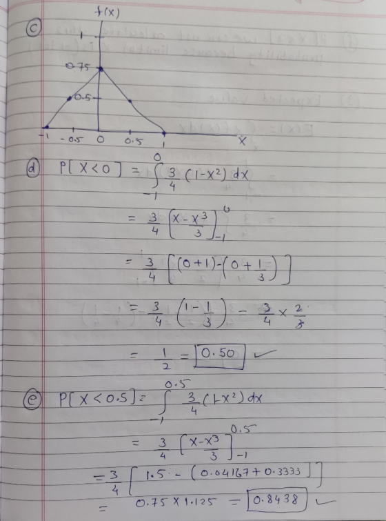 f(x) 075 p05+ to-ois o ois i PLX PLX20 ) = $(1-x2) dx C1-82) dx 3 [(0+1).(0+!)] = 3 /1-1 - 3 x 2 0.5 | © PLX< 05]: (LY) 3 -1