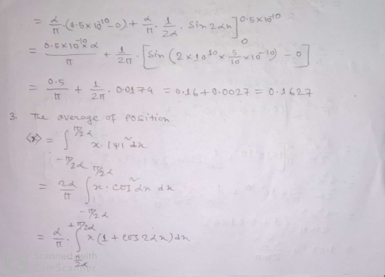 - (0-5 4 1712.) + K sim 2 an] 05 x 10 = 0.5*10+ sin (2x4000x Foxto 19) + 0.0174. = 0,16+0.0027 = 0.1627 3. The average of pos