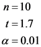 n=10
t=1.7
100 = 0
