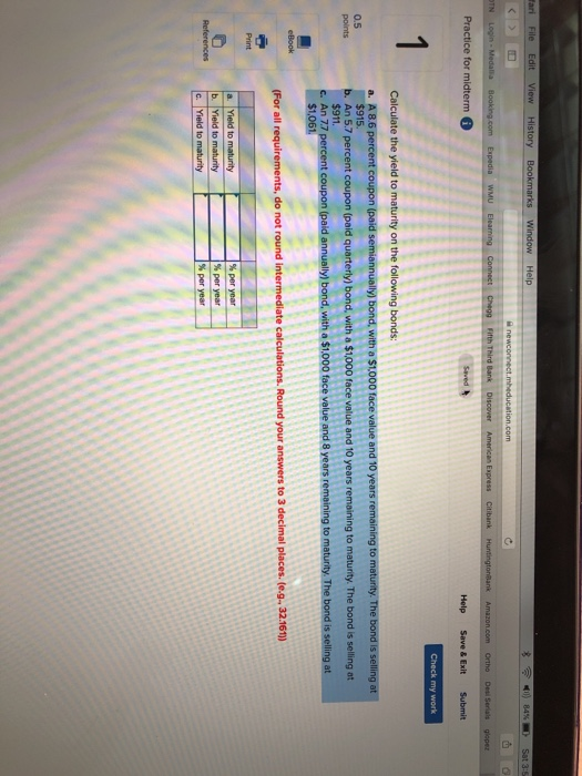 and 10 0.5 $1,061 calculations. Round your answers to 3 decima. owes