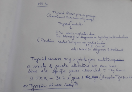 NO 1 Thyroid nodule Fine needle aspiration done histological diagnosis or cytological evaluation For (Iodine radioisotopes or