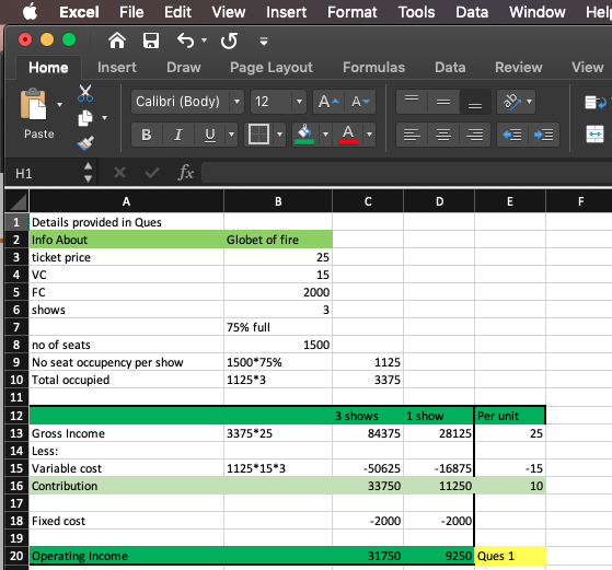 Window Hel File Edit View Tools Excel Insert Format Data Home Page Layout Formulas Review View Insert Draw Data Calibri (Body
