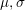 \small \mu, \sigma