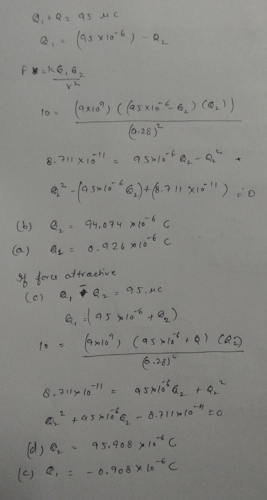 o.28) (a) 4-0.926 x10-6 C 6 .28J (e ,.oc