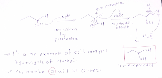 good electrophila H Hory LH Hoa он nucleophilic attack activation by protonation H2O .OH ol - it is an example of acid cataly