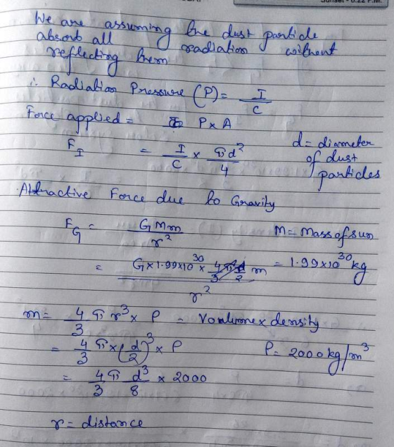 We absab all arsun an sadlaban caibant Rodiablan Paressi (P) frec appleda Px A dediameter dust d 4 C aakdles fonce due lo Gra