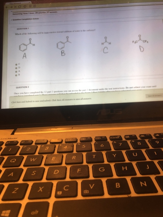 C А B QUESTION 7 8 9 E 5 C T Y E R H G D F S A B N. N V Х C @