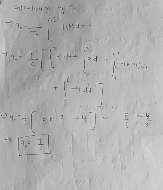 Calculation of go iTo =) 971 + f(A) dt To 2 79. ។ 5 dtt odt t 6 (4 + +16)dt U 12 6 3 -4dt --- +(2-4) 4 8 = 4 3 6 =) 9 = 1 (ul