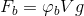 F_{b} = \varphi _{b}Vg