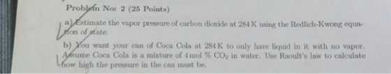 Estimate the vapor pressure of carbon dioxide at 2