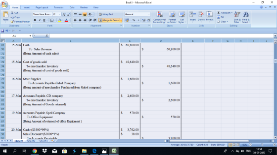 Book1 - Microsoft Excel - X Home Insert Page Layout Formulas Data Review View Cut Copy - - General 1 Wrap Text Merge & Center