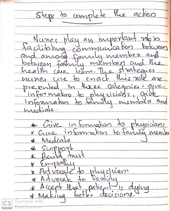 Steps to complete the action - Nunes play an important solo in facilitating communication between and amara sannily memben an