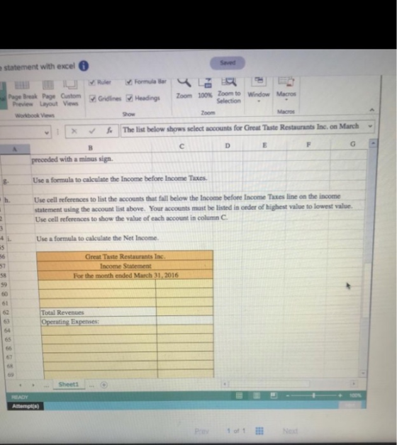 Saved statement with excel Ruler Gridlines Formula Barq Headings Zoom Page Break Page Custom Preview Layout Views Workbook Vi