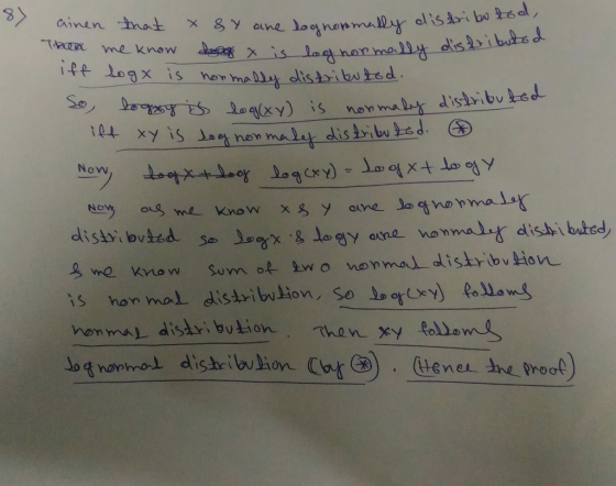 disvibuts ⑦x is non manit-distributed. Se nonmal dishi buted) tribuLion, So LogCxv) huang is hon mal dis non mal distribution. てhen xy follow! Jonorod dis tenel Y0