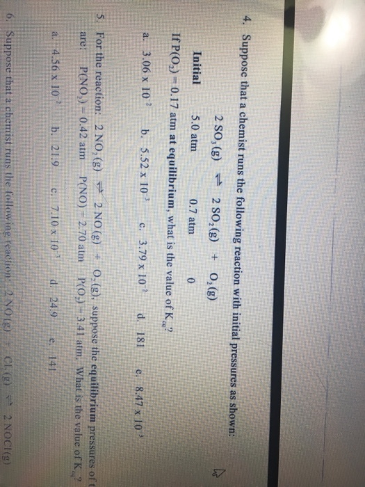Suppose that a chemist runs the following reaction