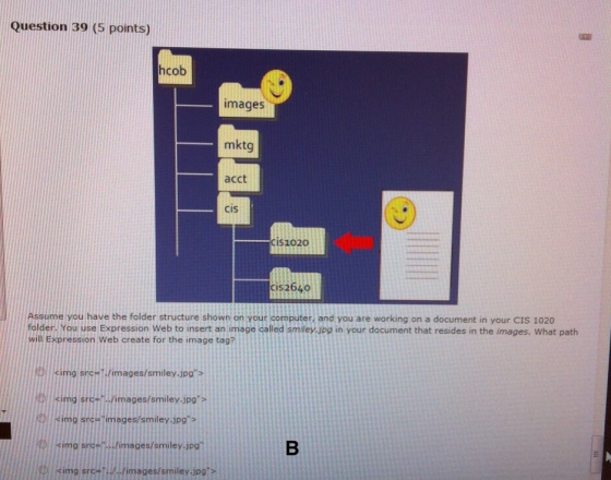 Assume you have the folder structure shown on your