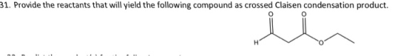 Provide the reactants that will yield the followin