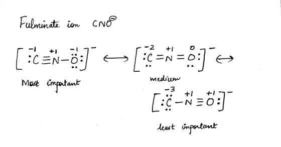 Fulminate ion Cno -2 CEN-O medium Met mptan -3 O: -N 30: east Gnptont