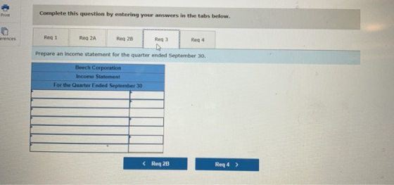 Print Complete this question by entering your answers in the tabs below. erences Reg 1 Reg 2A Reg 2B Reg 3 Reg 4 Prepare an i
