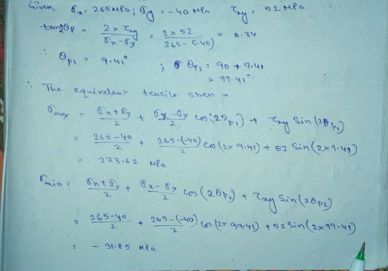 <?von, 6, 26s неа ; аа 2 - чо неа и 22-н tw20 - - 9 ° -3° ч.ч. , 69, 90 4 9.4 2 ч. чт”, The equiralent tensile strena бу - С