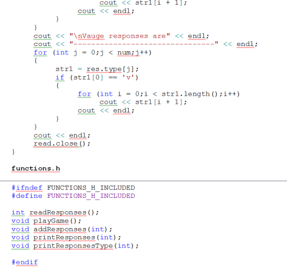 cout << strl[i + 1]; cout < endl; w ww.onnns ww wwww endl \nVauge responses are cout < << endl; cout www. for (int j 0;j num