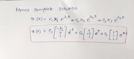 Hence Complek Solution + G Xz ett + GX3 ezt x (t) = 0, ett X (f) = [1] -Y27 at et C tal-2 4]*+s[!]e