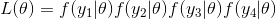 L(0) = f(y)f(420) f(430) f(440)