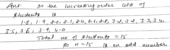 1. Ans. In the increasing order aPA I Studente il 118, 119, 2101.22. 1, 2:4, 2:610-8, 3:2,3-2, 3-3,3.4 35, 36, 3.9, 410 Total