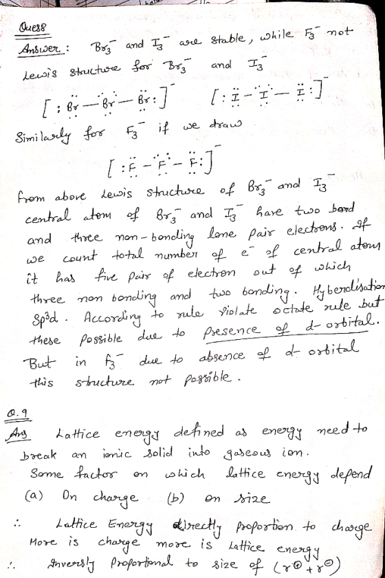 N . Quese not Answer: Bry and Iy are stable, while I Lewis structure for Boj and I [; b= — Br - B5:] [:1-1 – 3:] Similarly fo