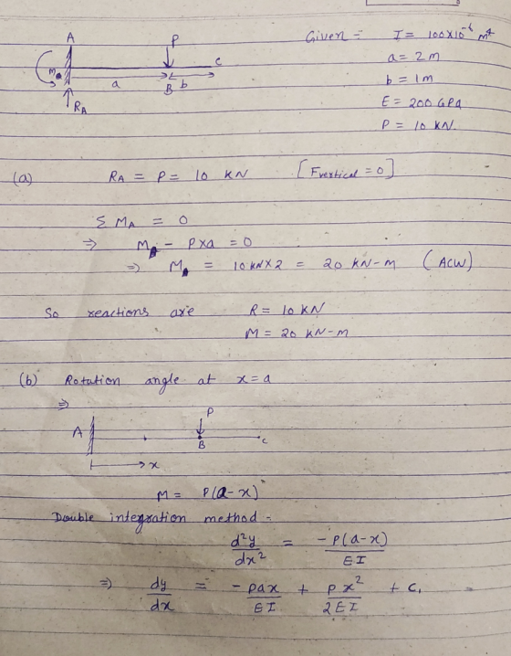 Given >と RA ACW Sa xeactiens axe angle : at (b) Rotntion x=4 Double interatiem method pld 2 2. рах. dx