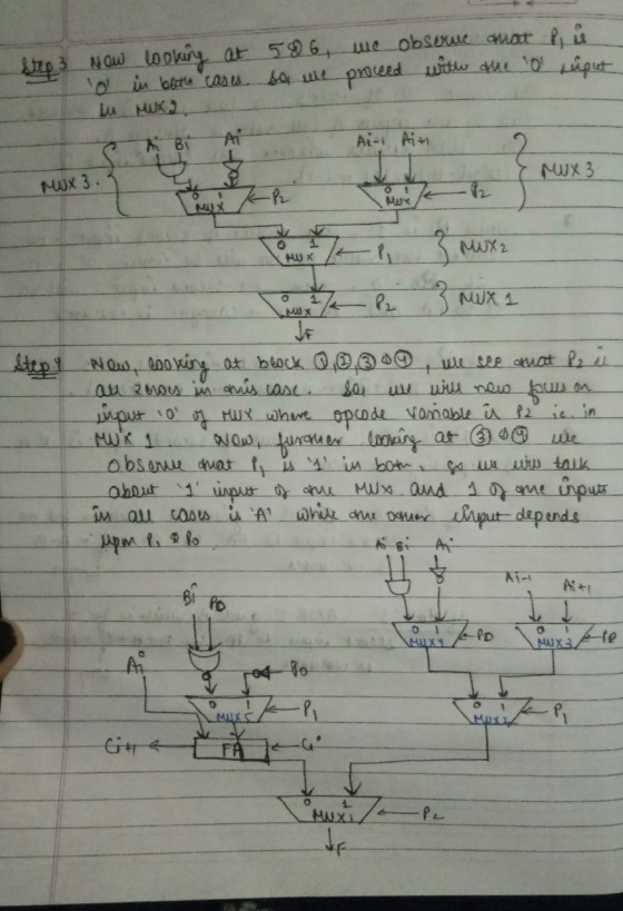 Step Now looking at 586 we observe quat lů in both cases, so we proceed with alue 01 Liput in Muxa Ai Ai-1 Air MX 3 MX 3 La