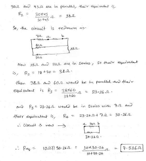 K, 30 +45 So, -u circuit is reBraon a 602 18s2 200 38+6o 23.26 woul be in Semes with 2 and 30 262 ot30 26