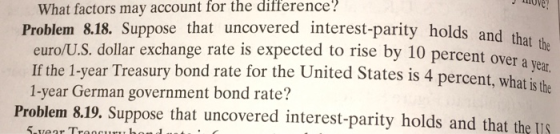holds and that the by 10 percent over a year, Juve! What factors may account for the difference! Problem 8.18. Suppose that u