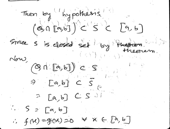 Then by hypothesis. (an [a,b]) e s é [a,b mi since s is closed set by theorem. ) Now, Can [a, b]) cs =) [a b c CS s s = [a,