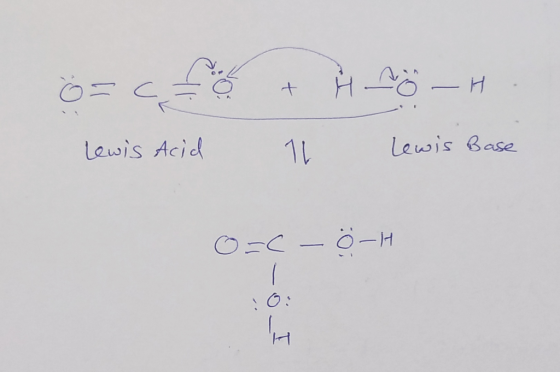 ö ? cho & Ý nö -H. Lewis Acid Lewis Base O=C - v- Ö-H ö I