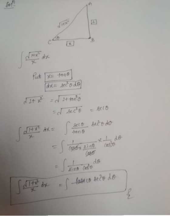 for! B HX2 dre Put sa tane (dx = seco do dit x² = d It tanto = a seco seco dit x? dx = si seco seco do an -S Sain caso, sino
