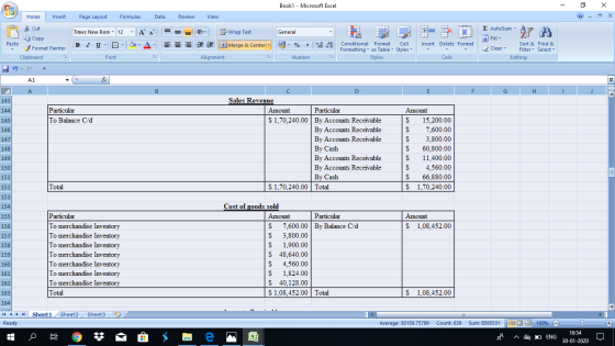 Book1 - Microsoft Excel - X Home Insert Page Layout Formulas Data Review View Cut Copy - - General 1 Wrap Text Merge & Center