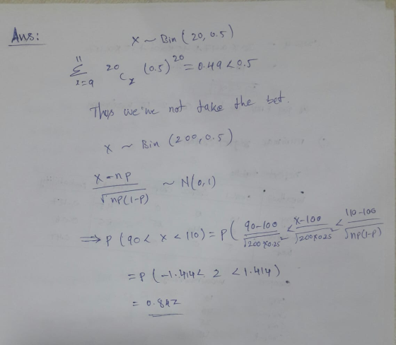 xBin 20, .5 2.6 Thys we he not dake the bed Bin (20o,o.5