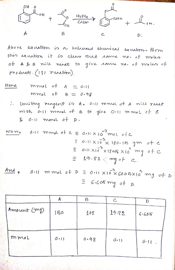 OH o CH of A&Bniu ant to glvL 시 wvu γυ.of mewa..f Heme mmal of B= 0.98 rvitn o.11 mm. Lof & to give 0.11 mms Lof >0.1 E 1.2 0 11 mm nol O E G.605 ma of p 102 19.82 |6605 0 11 C-11