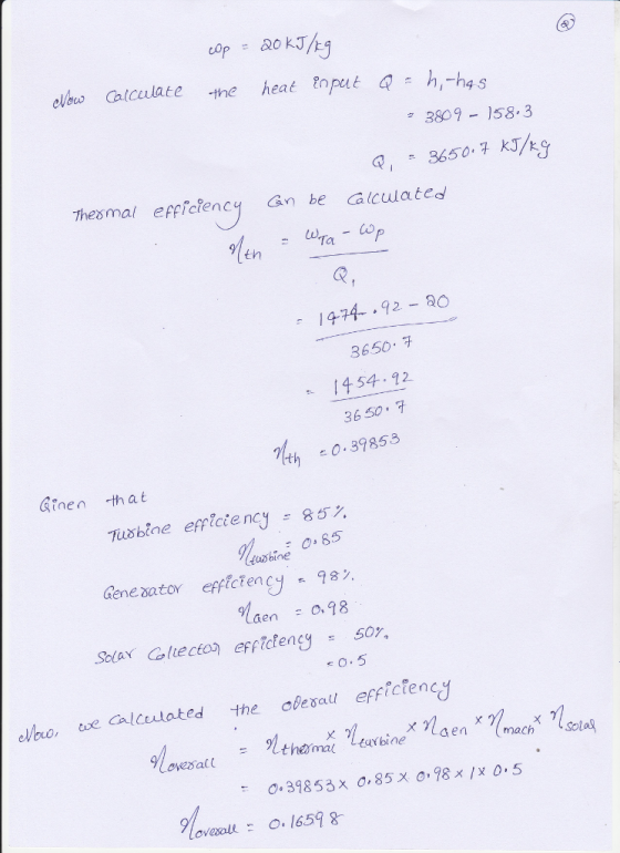 elbuo Calculate the heat nput ah,-ha s ク 3809-1583 a,3650k Thesmal epficiency Gn be alculated len Ol 474 92-o 3650. 1454-12 3