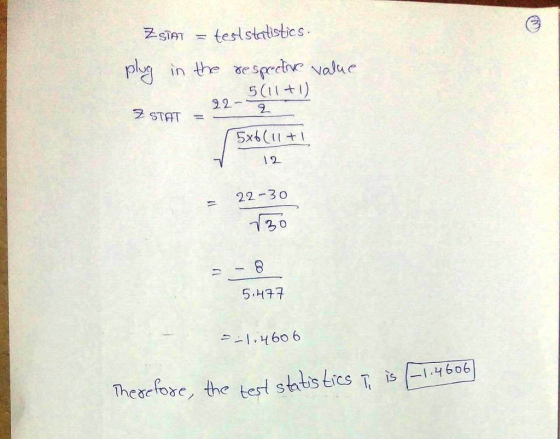 Zsimteslstertisties plu in the xespede value 922 5x6 ( STAT = I 1 2 22 3 o 5-H77 1606 Thea-pre, the test shtistics T, is E14629