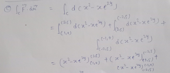 © le Fi den = s dcxc² x 624) (-25) (215) dx²-xe 2) + C dcx-ne It -Clo) (-1,0) dcxt²x e 24 ) JC-215) €2, 5t (10) = (de 2 - x x